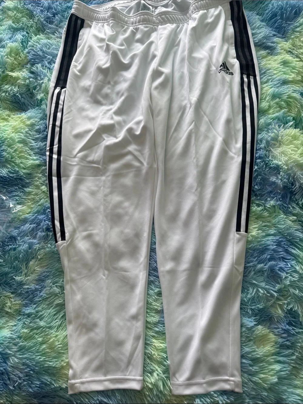 adidas White Tiro TK Pants - Women's 3X - Picture 3 of 3
